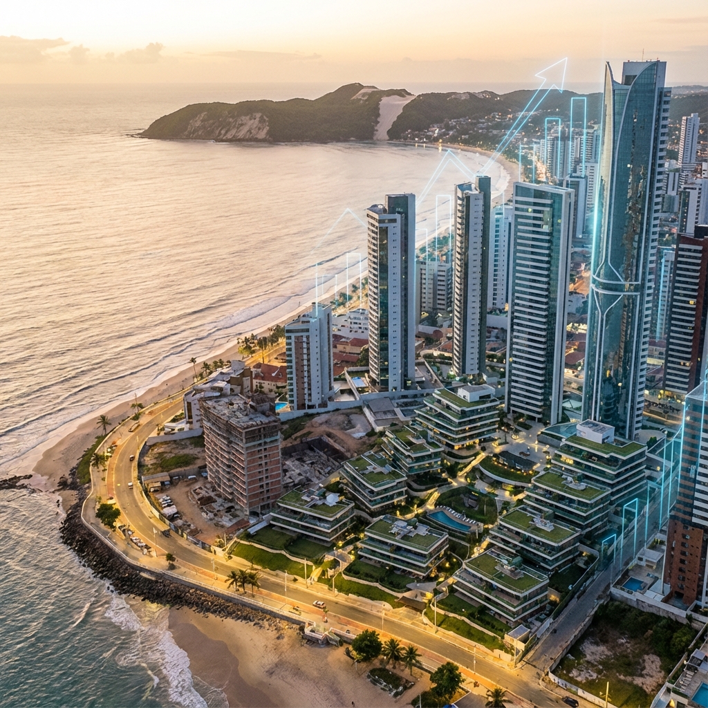 Gráfico de crescimento do mercado imobiliário de Natal com queda da Selic