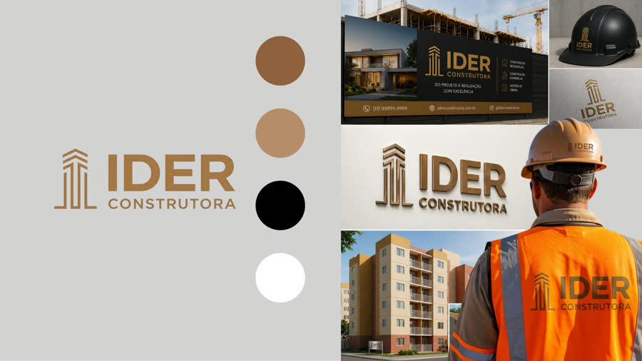 Identidade visual de IDER Construtora, Construtora