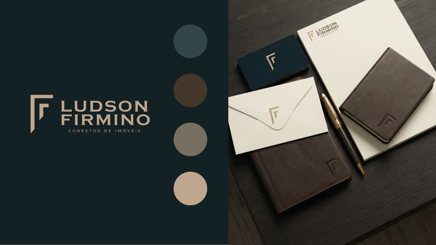 Identidade visual de Ludson Firmino, Corretor de imóveis