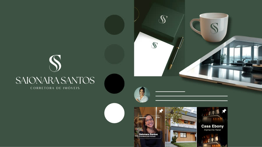 Identidade visual de Saionara Santos, Corretora de imóveis