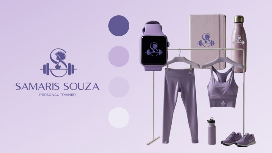 Identidade visual de Samaris Souza, Personal trainer